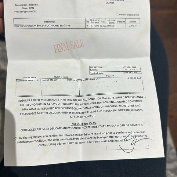 Christian louboutin , dandelion spikes in black, worn 4-5 times at most - Picture 4 of 7